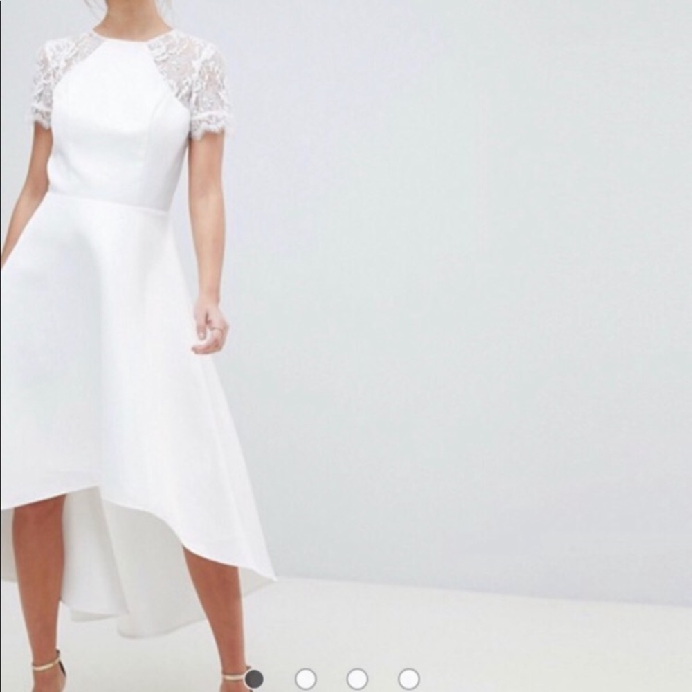 White lace dress
